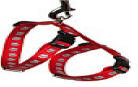 Coastal Pet Reflective Cat Harness Lead Combo in Red Paw Print
