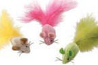 Fantastic Feathers Mouse Cat Toy, Assorted