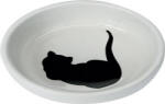 Grecian Stoneware Cat Dish - 4 1/2 in.