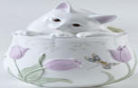 Butterfly Meadow Kitten Cookie Jar (SO)