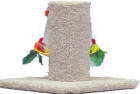 Cat Scratching Post with Feathers