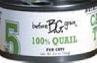 Before Grain Can Cat Food Quail diet cat food