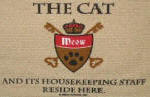Animal Housekeeping Staff cat Doormat