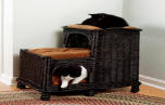 luxury wicker cat Bed