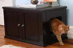 The Refined Feline Litter Box Cover in Espresso (28.25