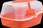 Deluxe Hooded Cat Pan Set - Jumbo - Orange