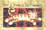 Did I Hear a Can Opener? Cat doormat Did I Hear a Can Opener? Cat door mats