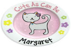 personalized cat plate