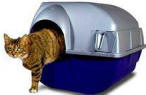 hooded cat litter box