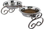 QT Dog - Tall Classic Wrought Iron Dog Feeder