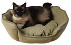 round cat bed