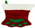 Large Red Cat Stocking with Free Glitter Pen