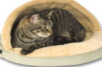 Thermo Kitty Hut Heated round Cat Bed