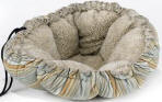 round luxury cat bed