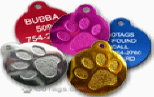Paw Shape personalized cat tag